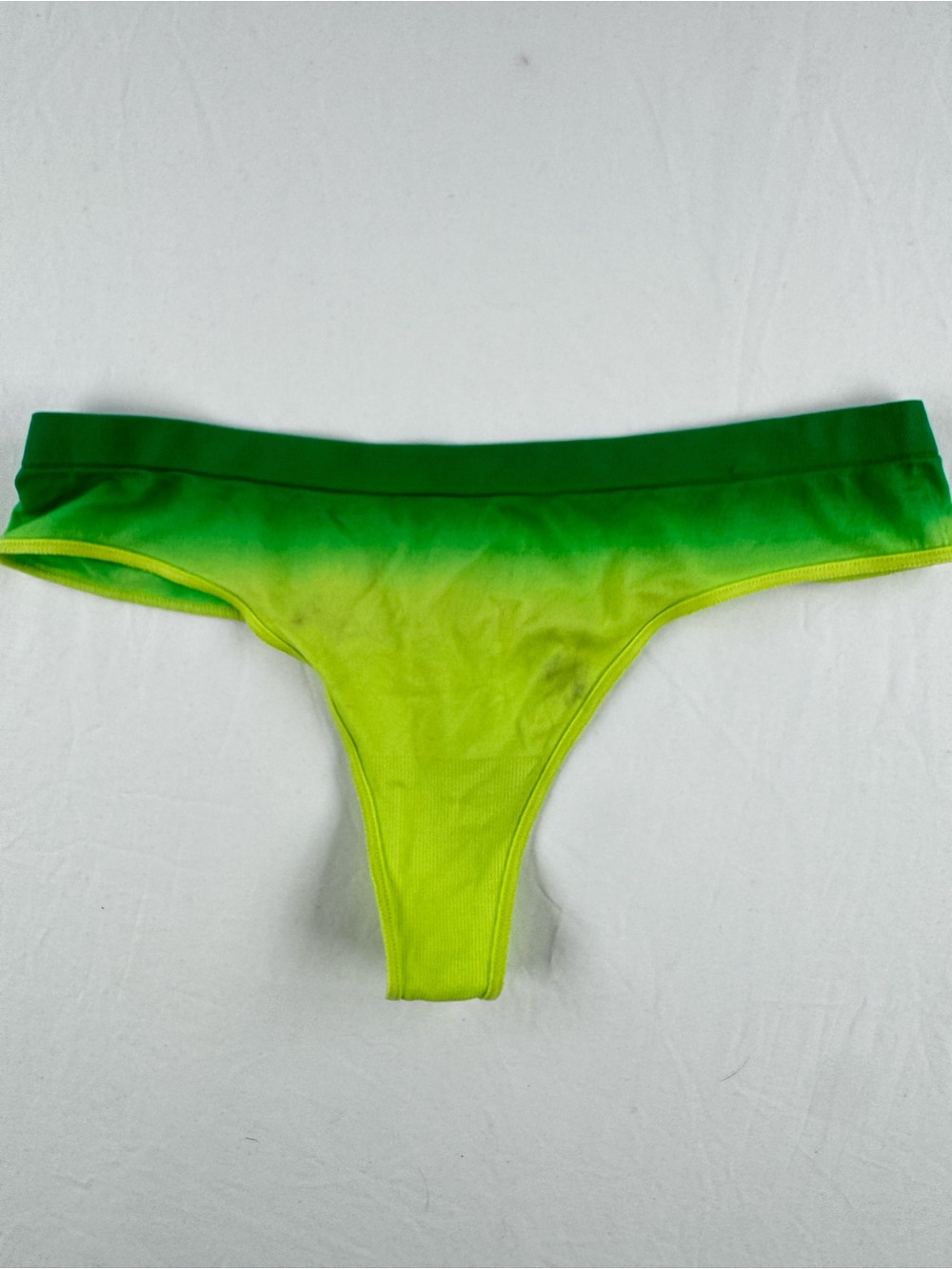 No Boundaries Green Ombre Thong Panty